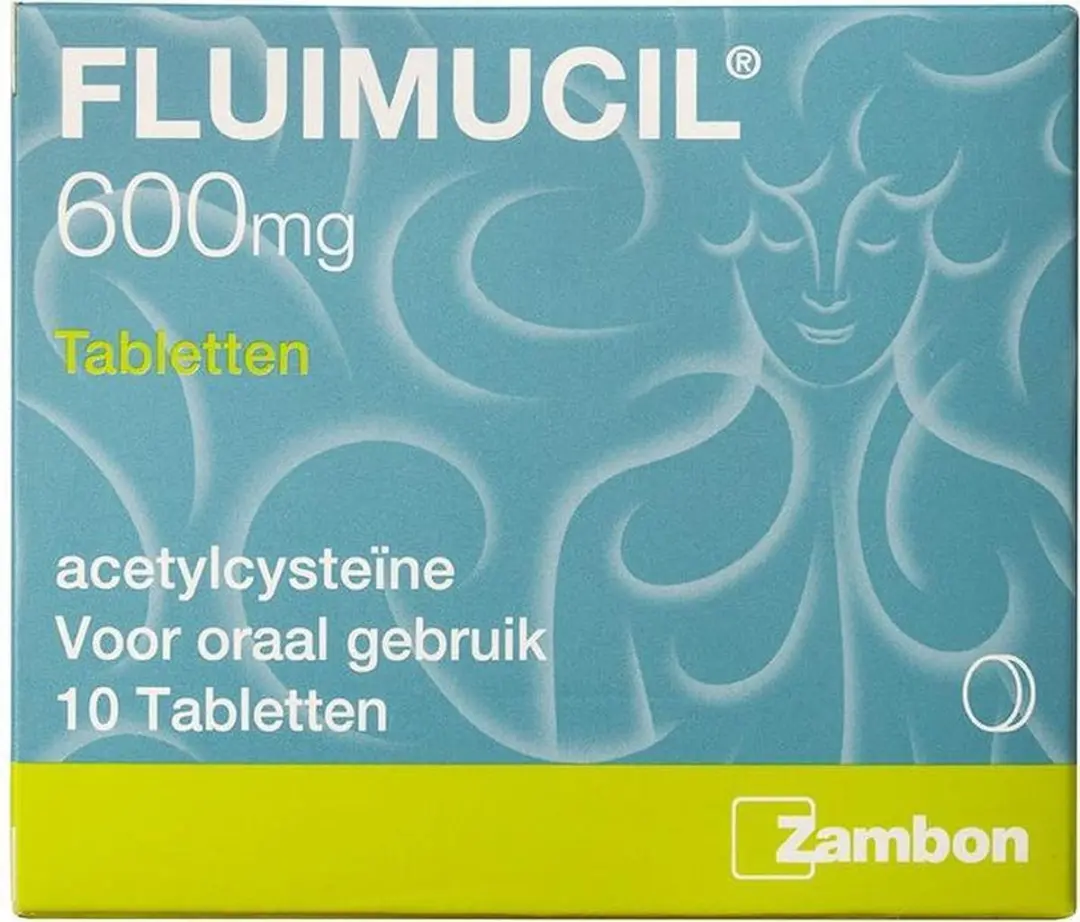 Fluimucil 600mg Tabletten - 10 Stuks