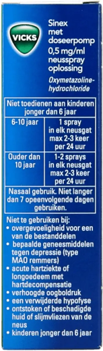 Vicks Sinex Pomp Neusspray 15ml - 3 Stuks