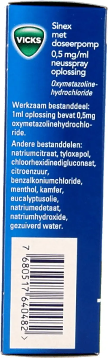 Vicks Sinex Pomp Neusspray 15ml - 3 Stuks