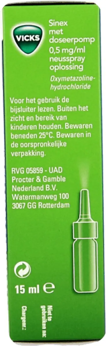 Vicks Sinex Pomp Neusspray 15ml - 3 Stuks