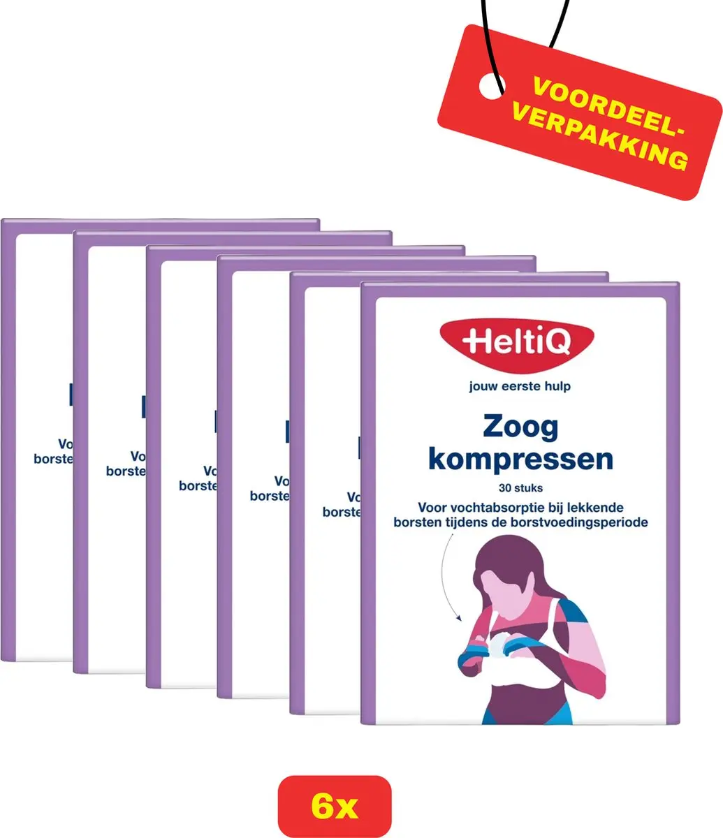 HeltiQ Zoogkompressen 30 Stuks
