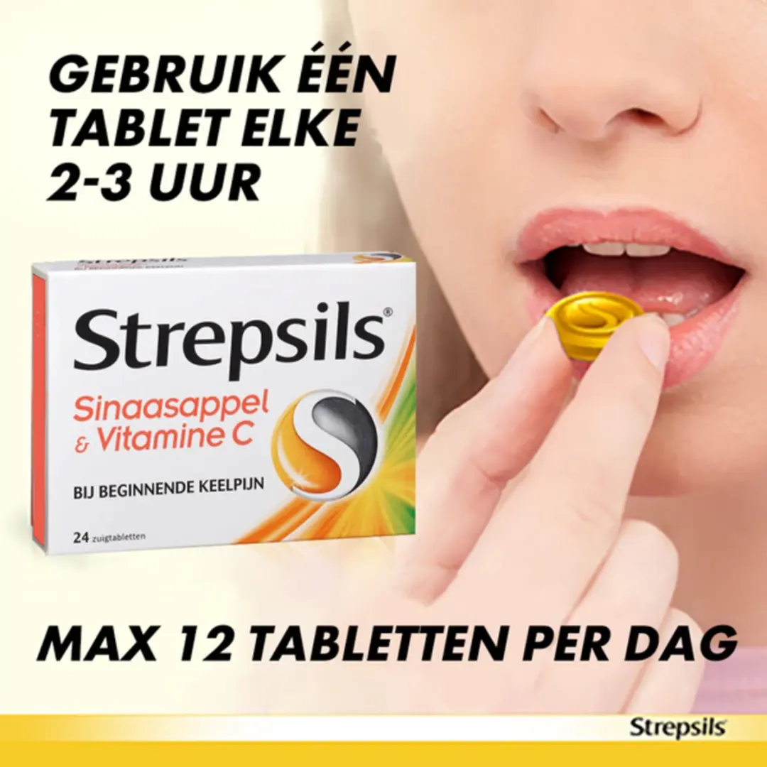 Strepsils Sinaasappel Vitamine C 24 Tabs