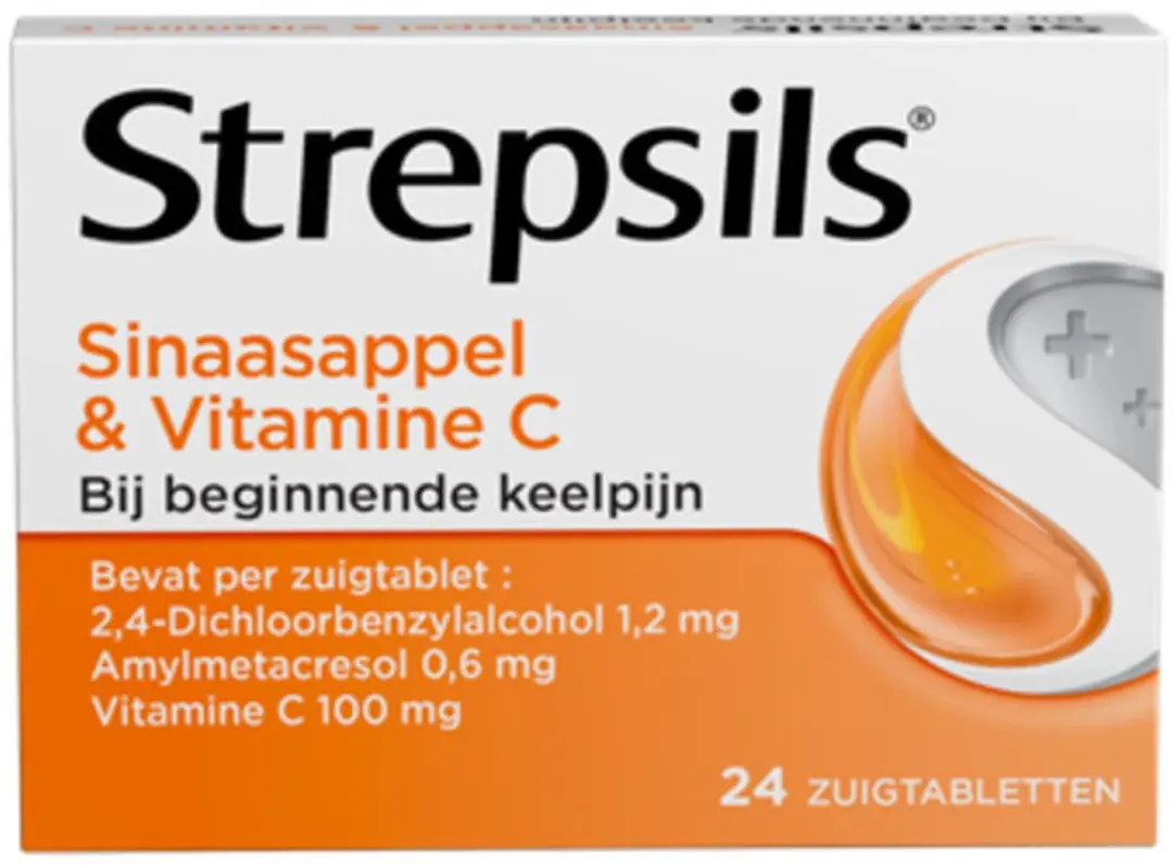 Strepsils Sinaasappel Vitamine C 24 Tabs