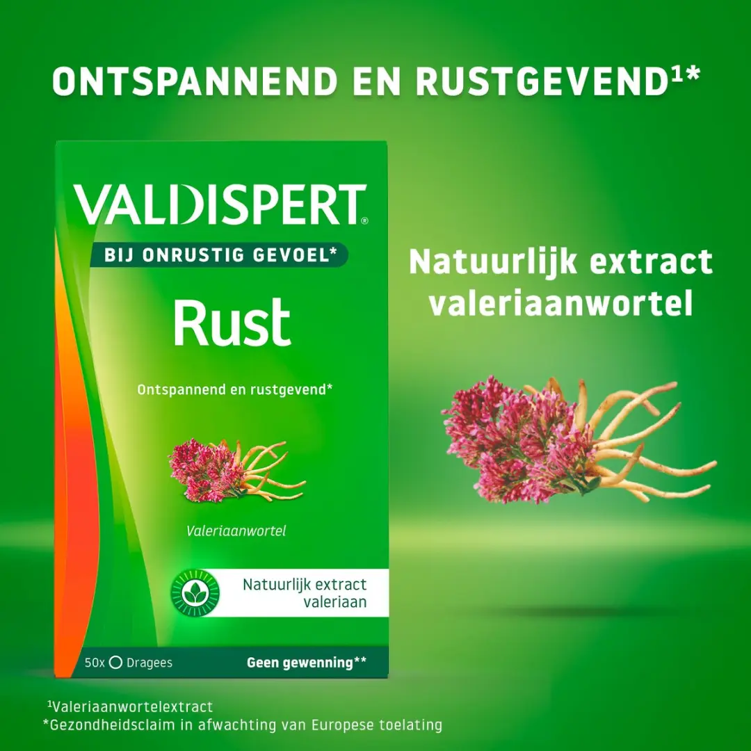 Valdispert Rust Valeriaan 50 Tabletten - 23g