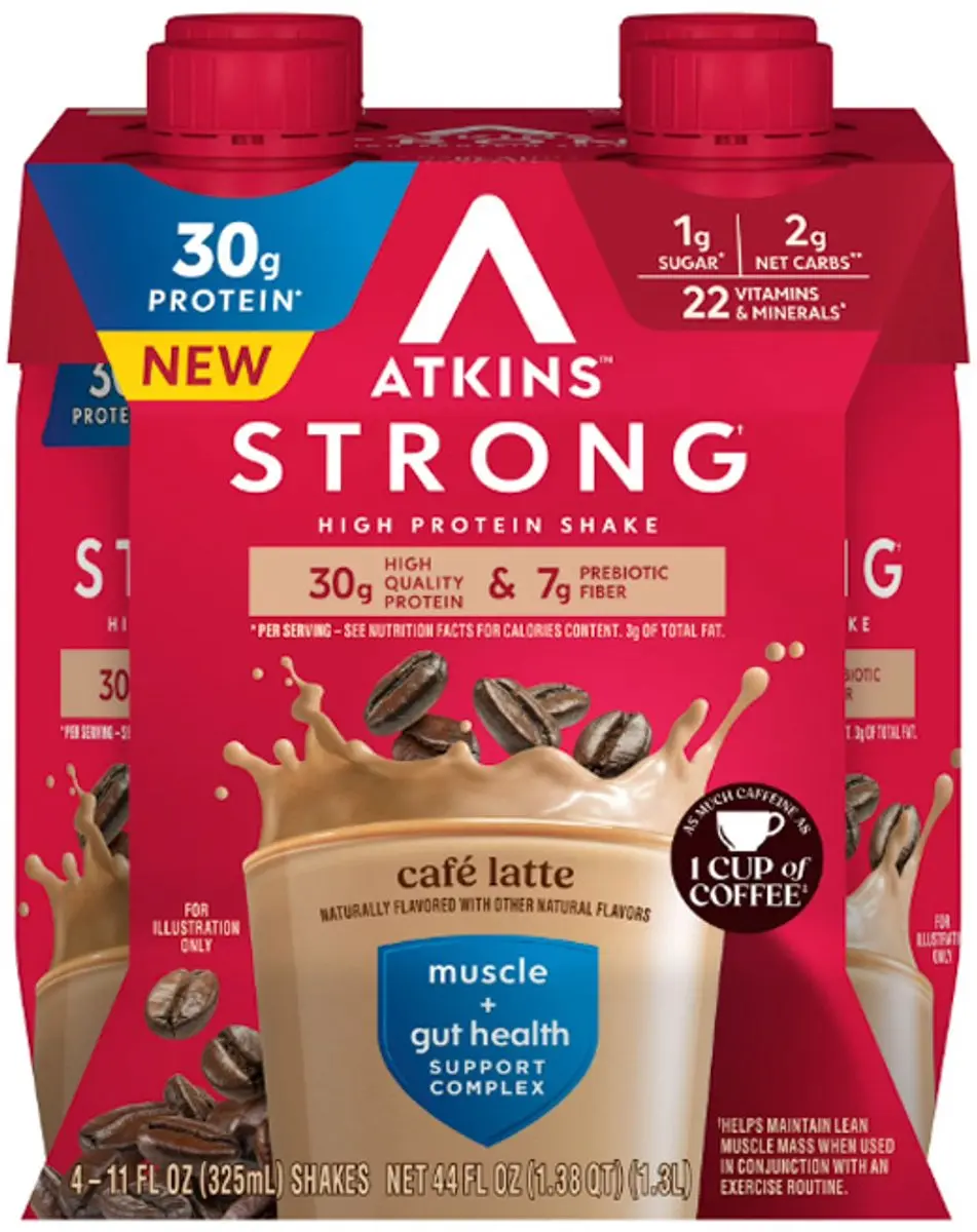 Atkins Strong High Protein Shake Café Latte