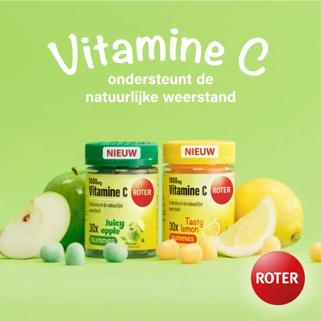 Roter Vitamine C Gummies 1000mg - 30 Stuks - Lemon