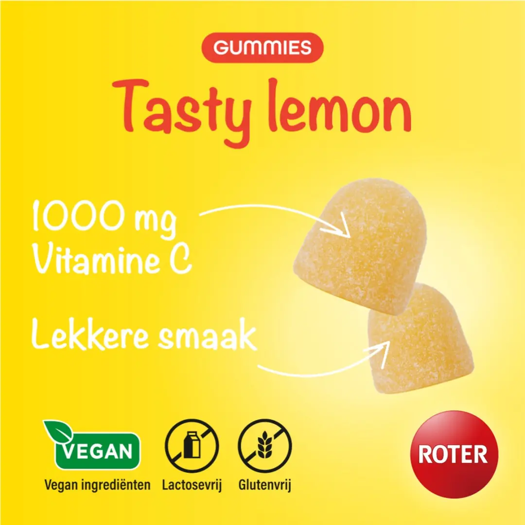 Roter Vitamine C Gummies 1000mg - 30 Stuks - Lemon