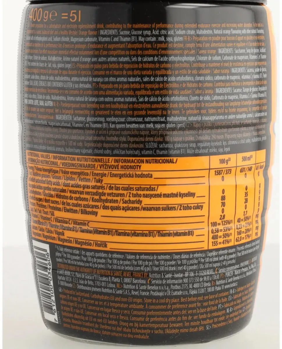 Isostar Hydrate & Perform Orange - 3x400g Voordeelverpakking