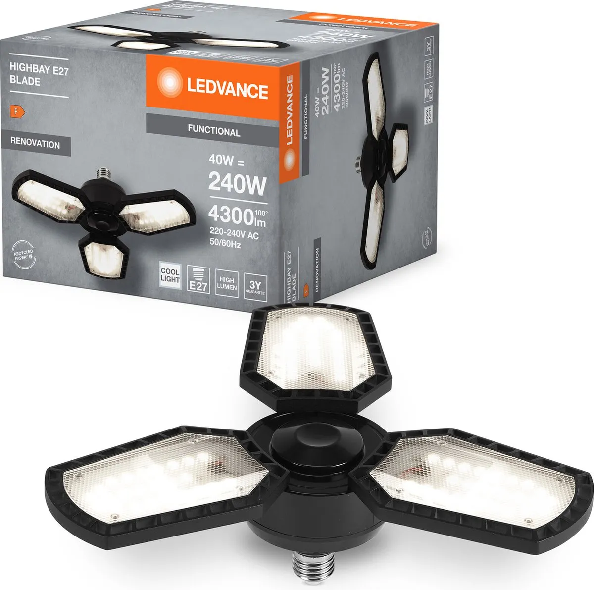 LEDVANCE Highbay Blade E27 40W 840