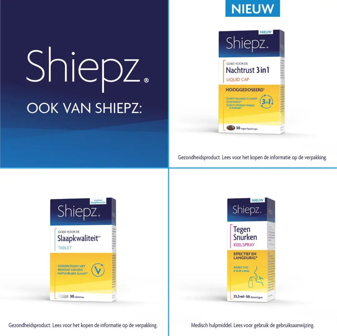 Shiepz Nachtrust 8 uur - 30 Tabletten