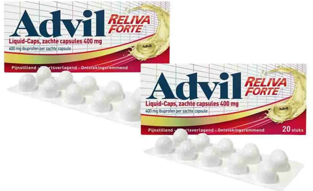 Advil Reliva Forte Liquid Caps 400mg - 40 Stuks