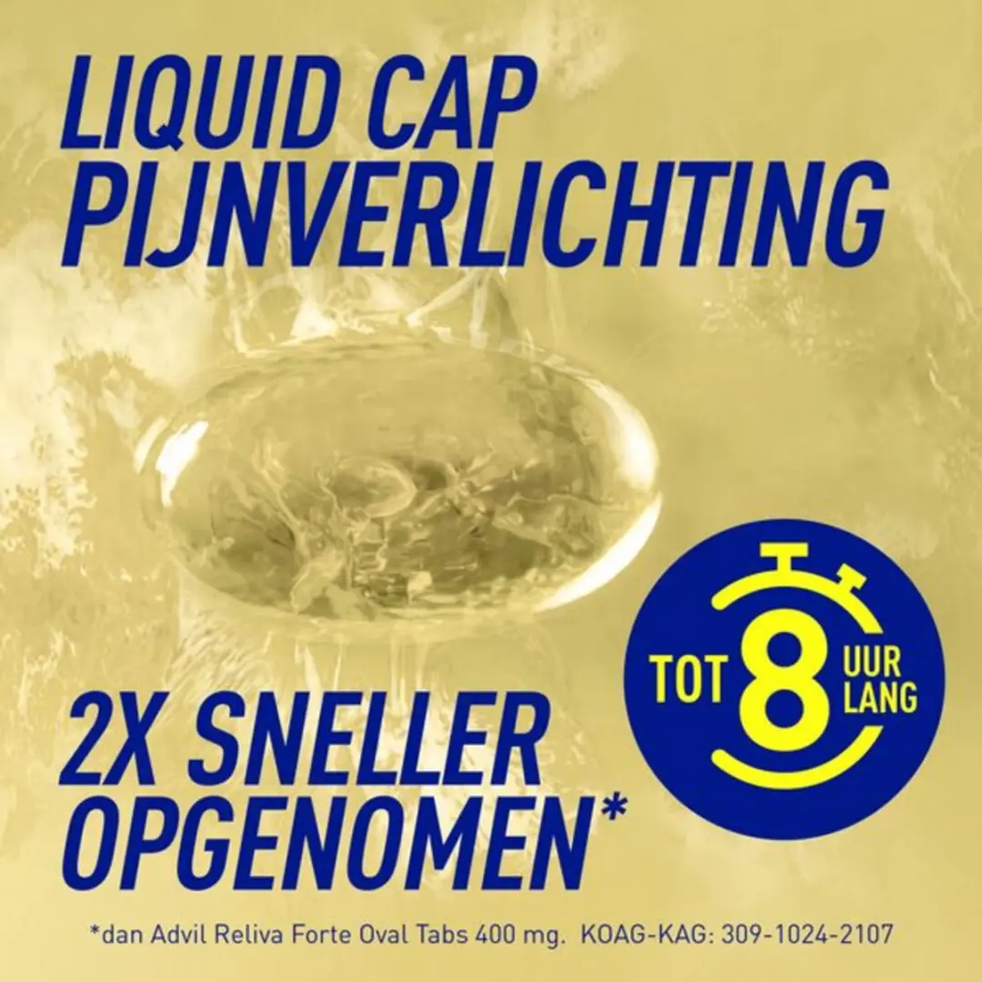 Advil Reliva Forte Liquid Caps 400mg - 40 Stuks