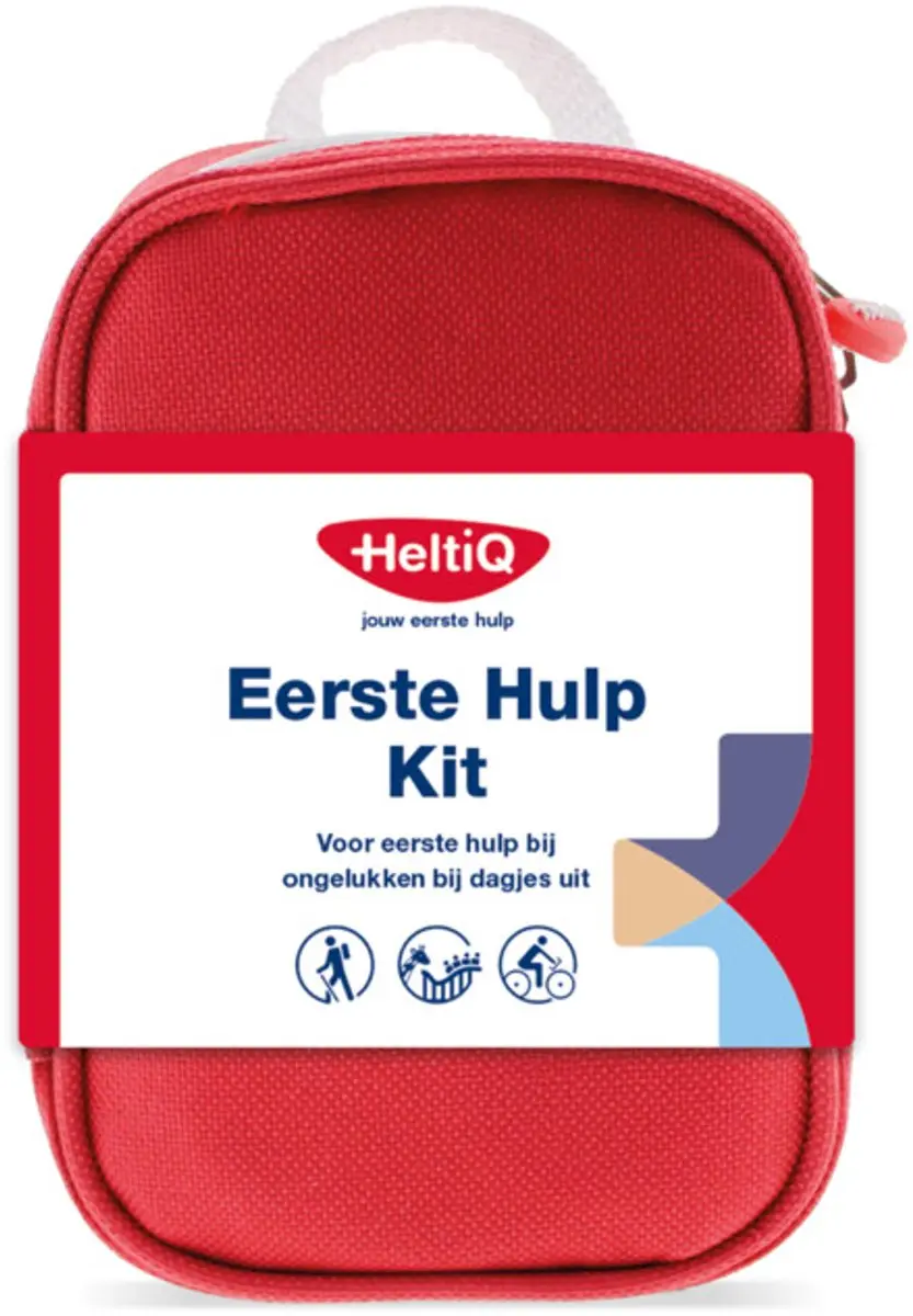 HeltiQ Eerste Hulp Kit Rood - 29 Stuks