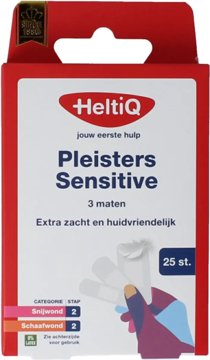 Heltiq Pleisters Sensitive 25 Stuks - 3 Maten