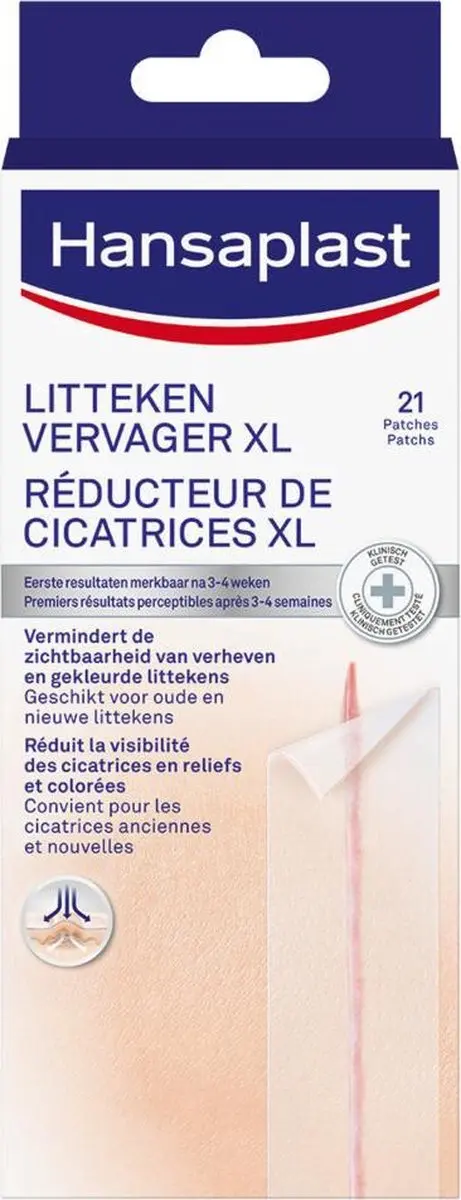 Hansaplast Littekenvervager XL Pleisters 21 Stuks