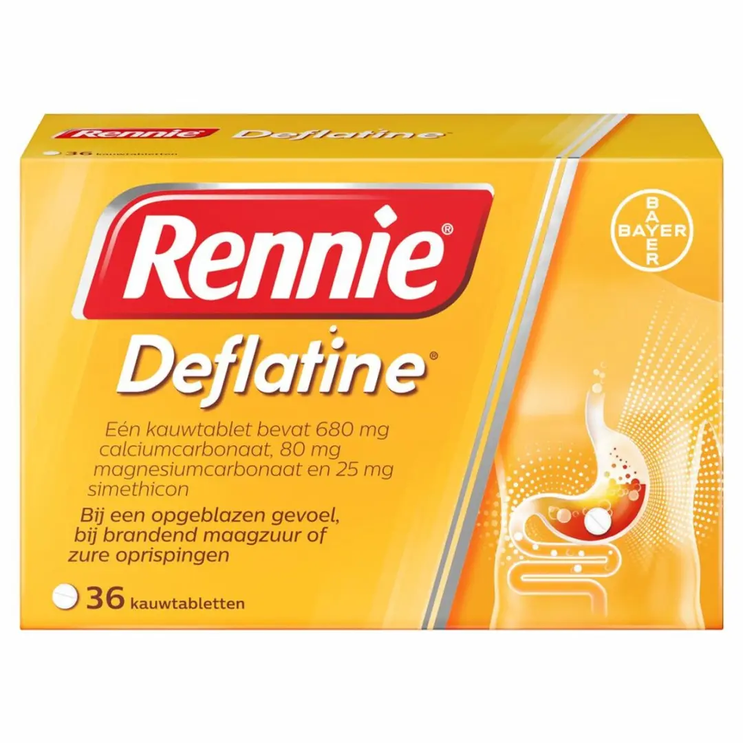 Rennie Deflatine Kauwtabletten