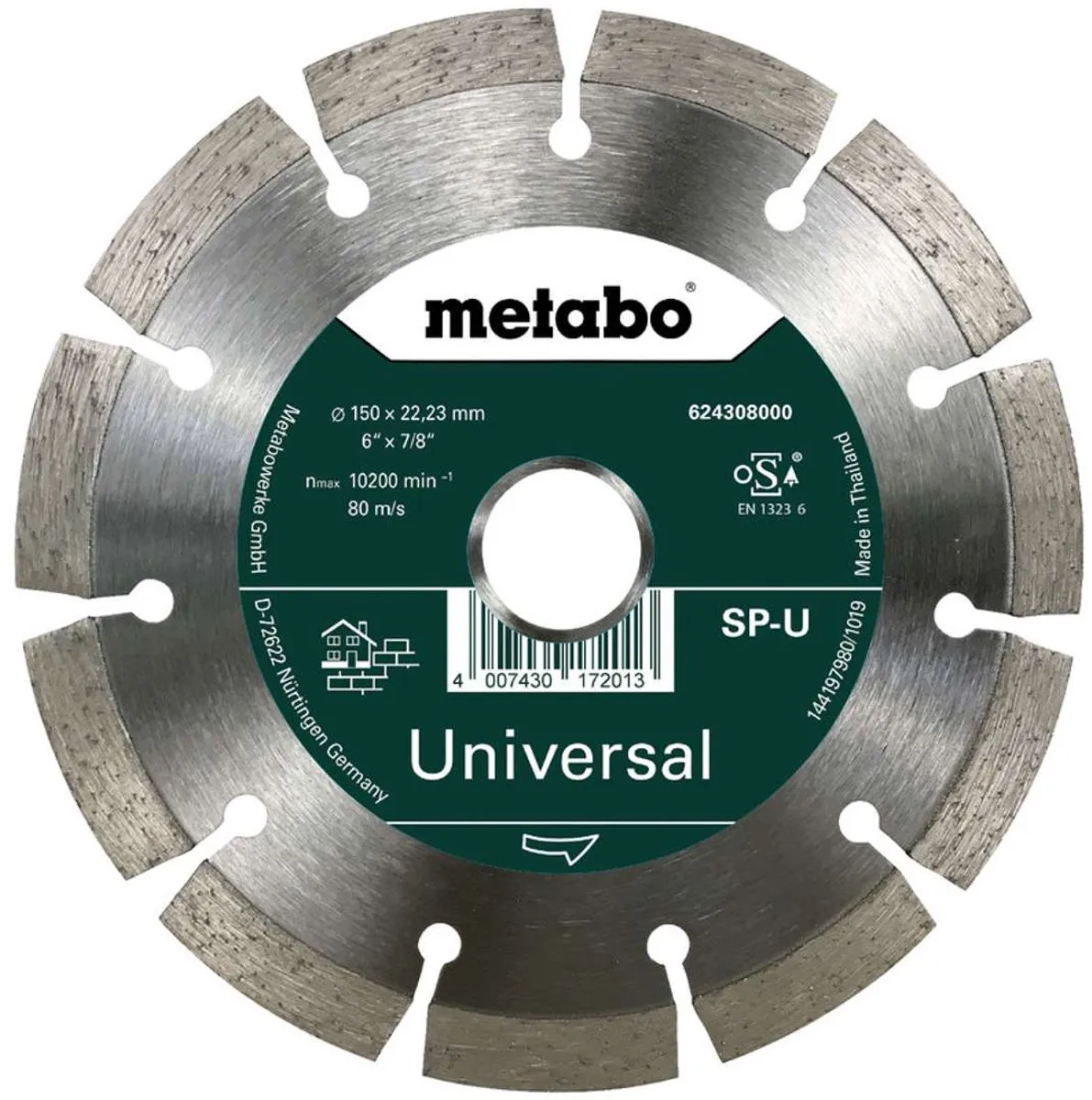 Metabo Diamant-doorslijpschijf 150x22,23mm 624308000 - Beton/Steen
