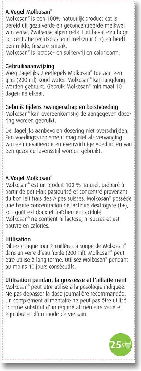 A.Vogel Molkosan Drank 500ml - Lactosevrij & Caloriearm