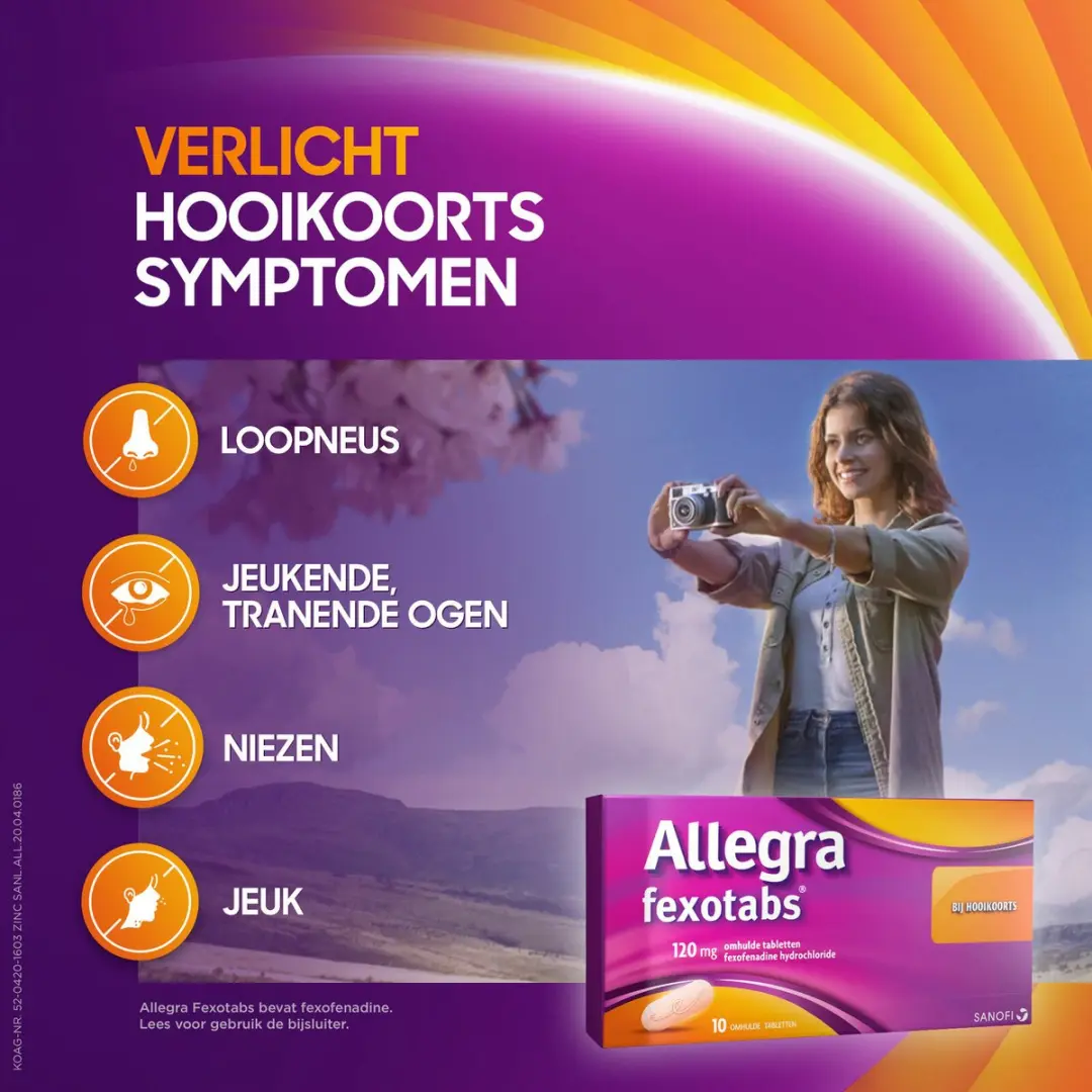 Allegra Fexotabs Hooikoortstabletten 10 Stuks