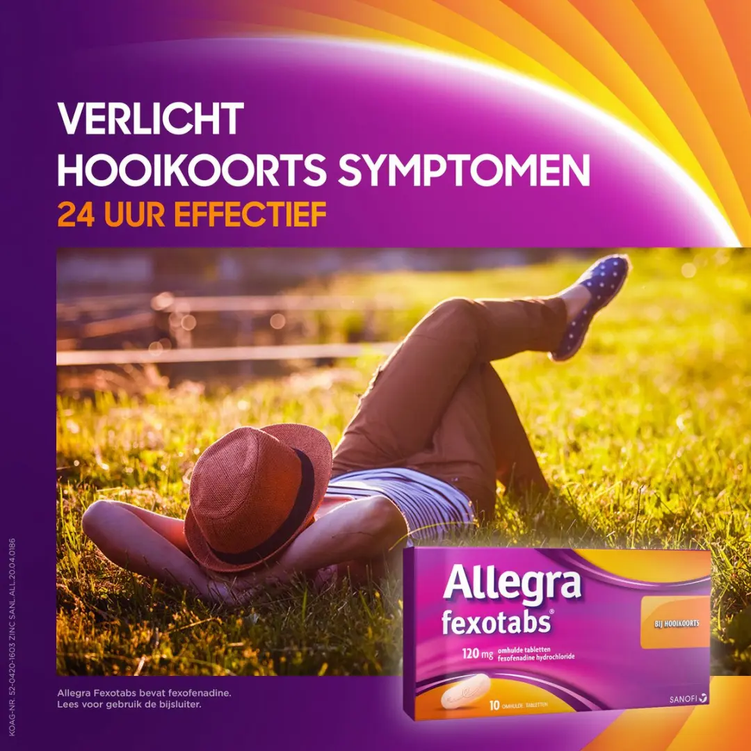 Allegra Fexotabs Hooikoortstabletten 10 Stuks