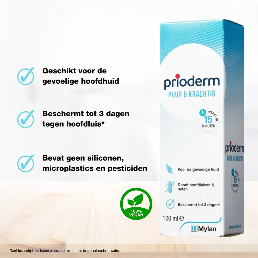 Prioderm Puur & Krachtig Anti-luis Lotion 100ml - o.a. gevoelige huid
