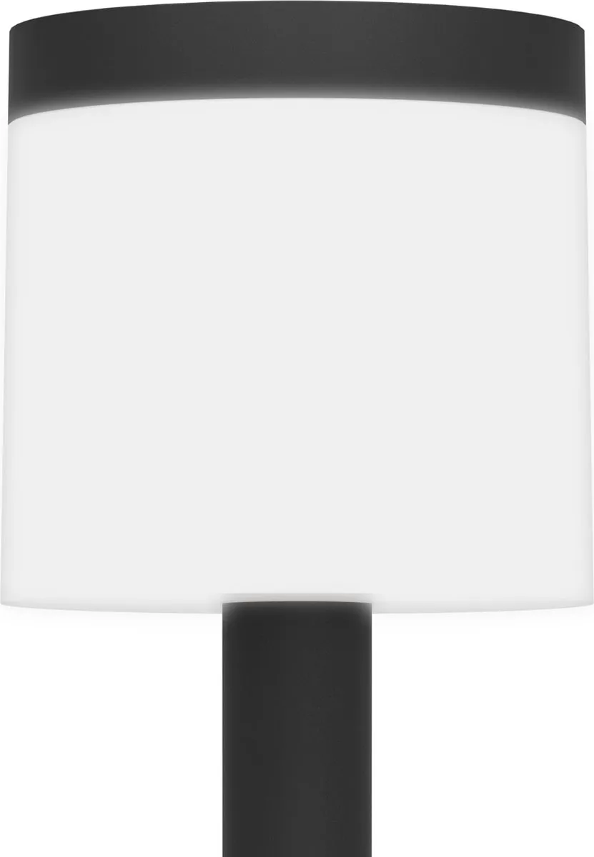 Eglo Pantete Solar Staande Buitenlamp LED 65cm - Zwart/Wit