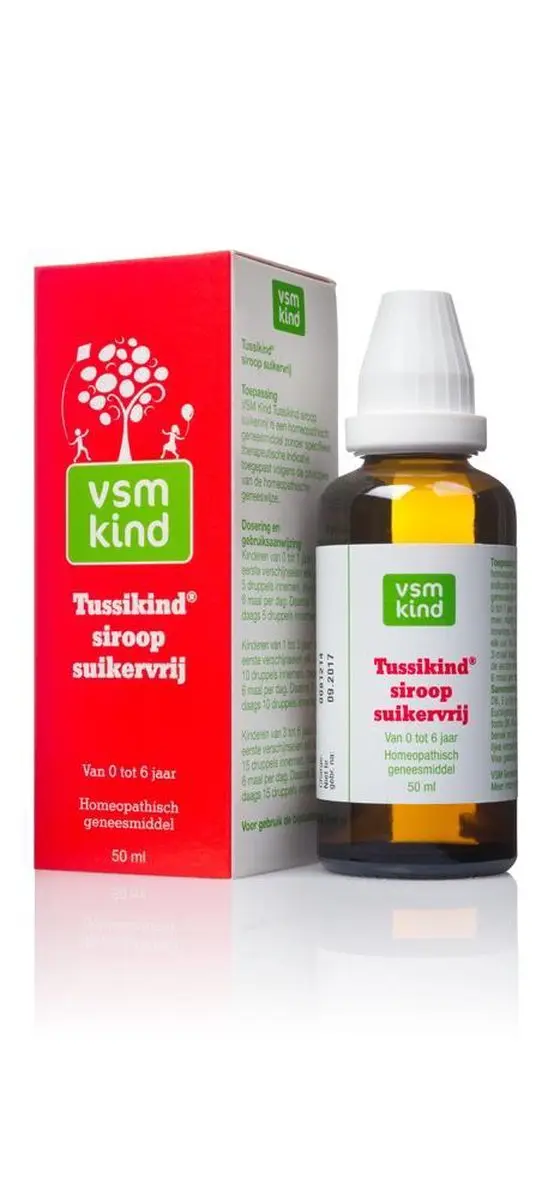 VSM Tussikind Siroop Suikervrij 50ml