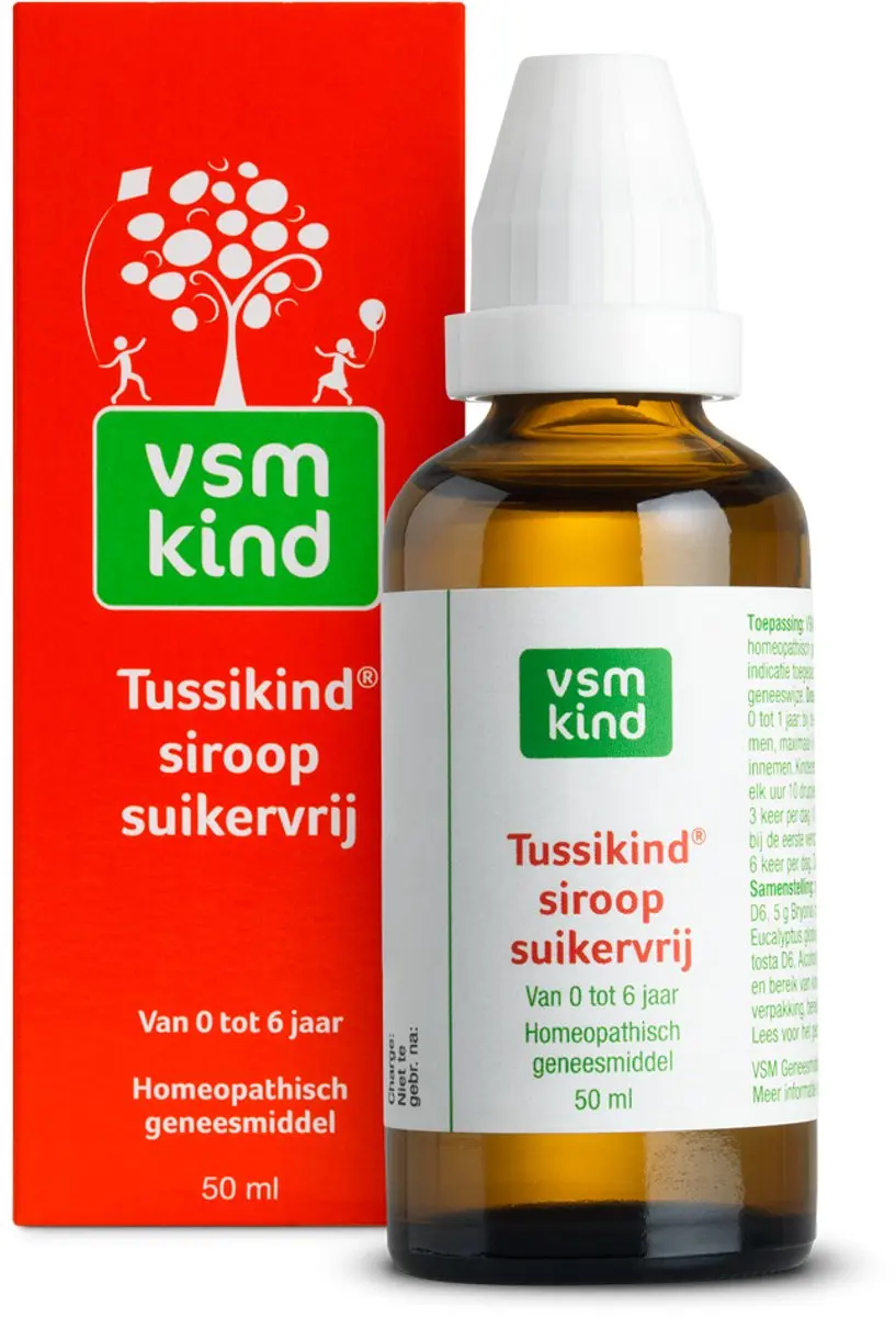VSM Tussikind Siroop Suikervrij 50ml