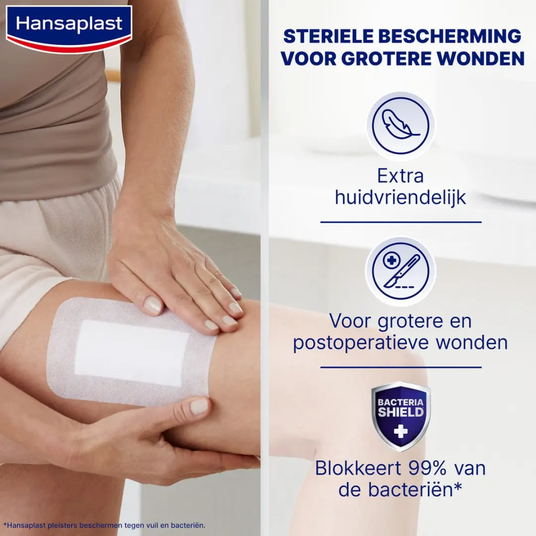 Hansaplast Sensitive 3XL Pleisters 10x15cm - 5 Stuks