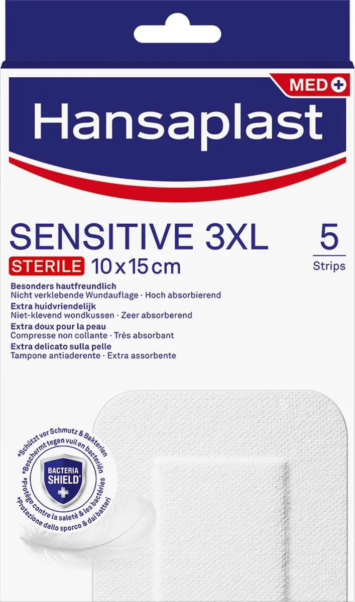 Hansaplast Sensitive 3XL Pleisters 10x15cm