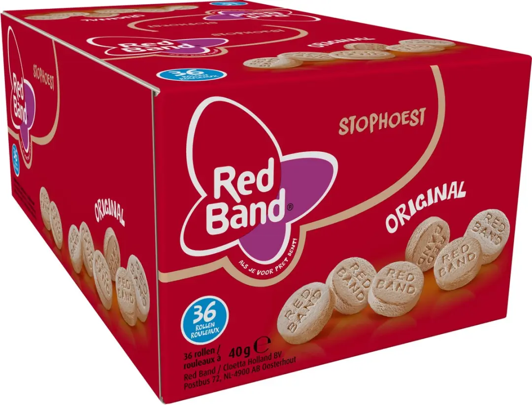 Red Band Stophoest Keelpastilles Zoethout & Menthol
