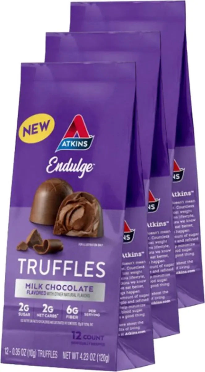 Atkins Endulge Truffels Melkchocolade 3x120g