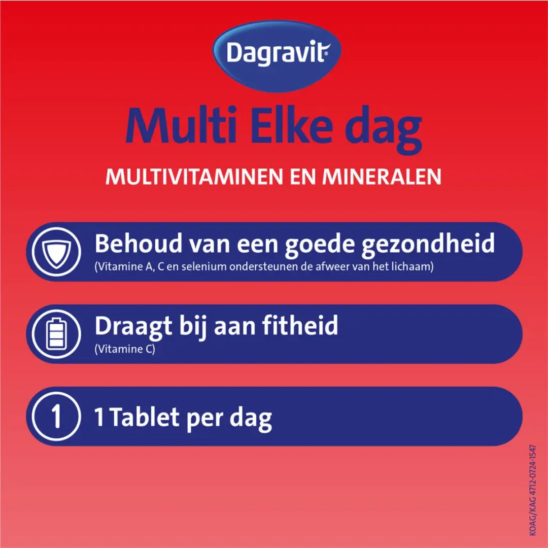 Dagravit Multi Elke Dag 180 tabletten - 3x60