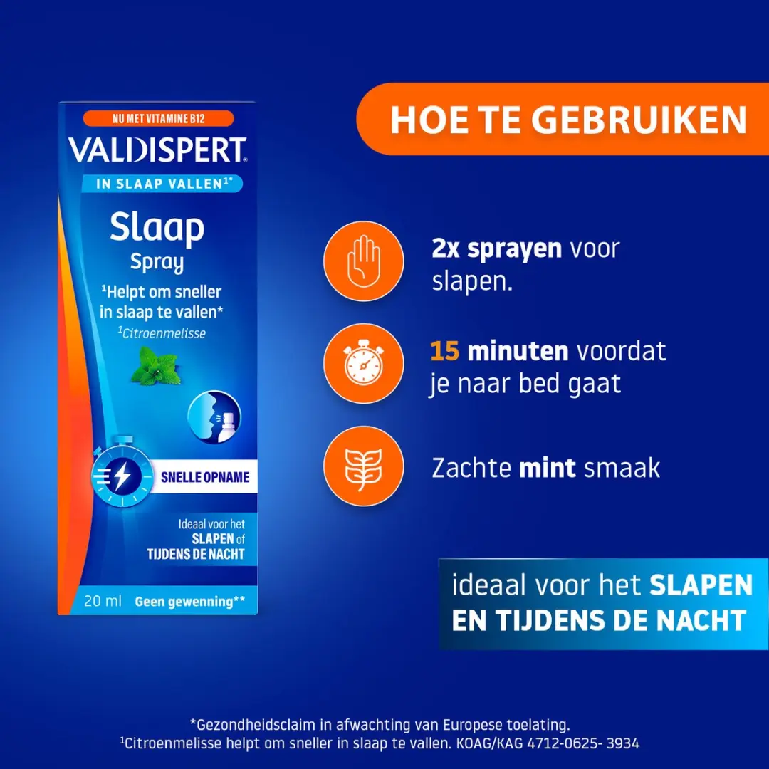 Valdispert Slaap Spray Citroenmelisse 20ml