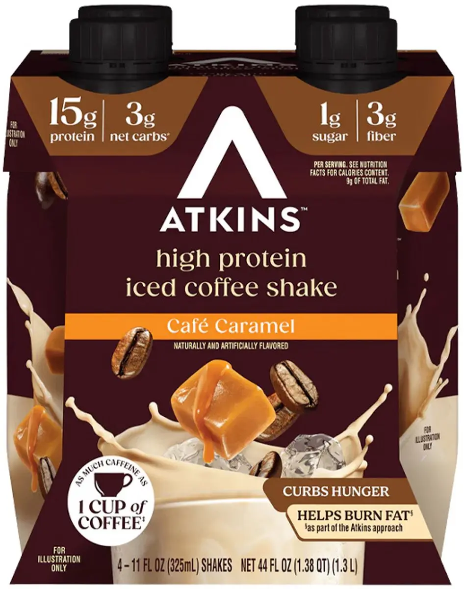 Atkins Protein Shake Iced Coffee Café Caramel 1.3L