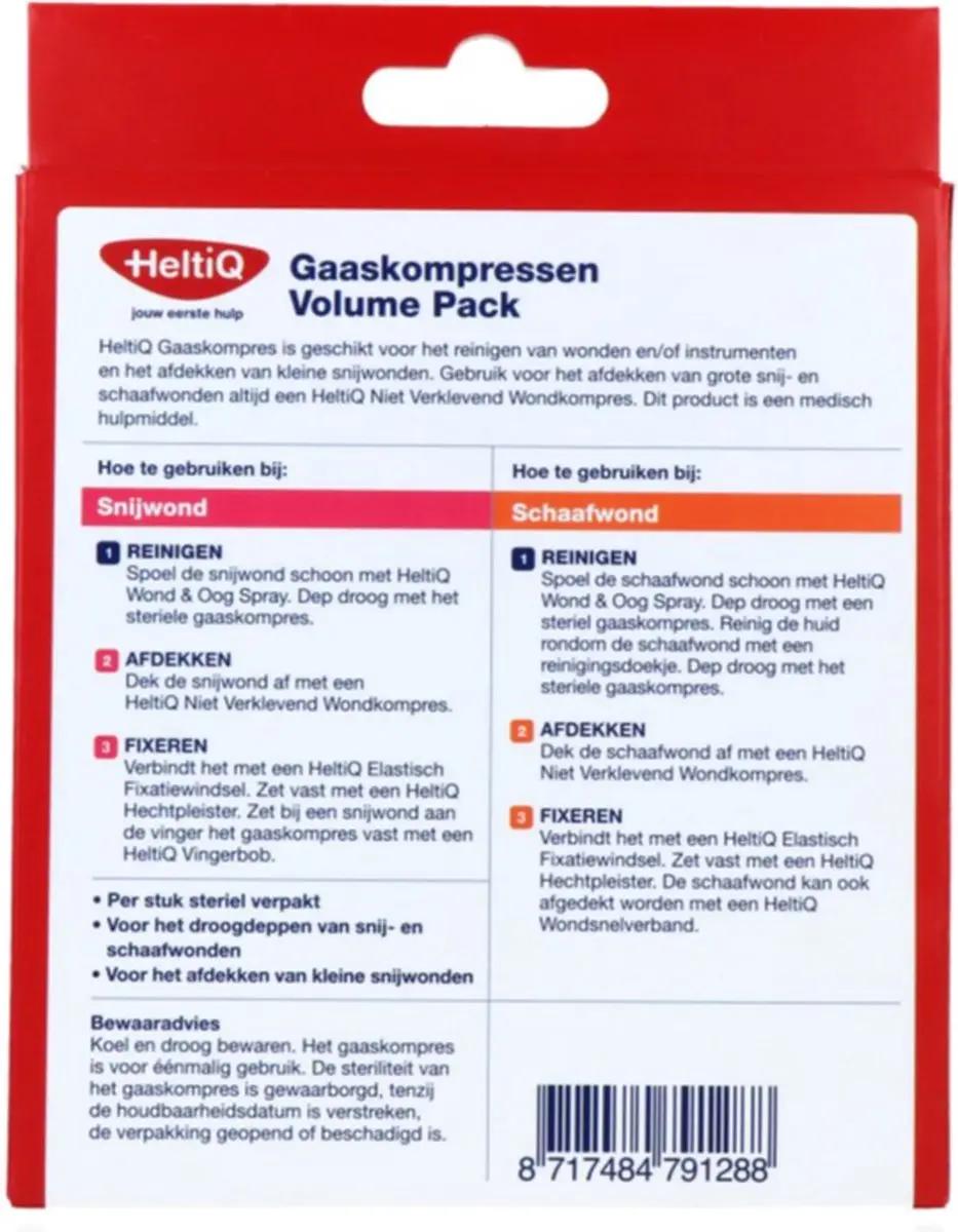 Heltiq Gaaskompressen Volume Pack - 18 Stuks