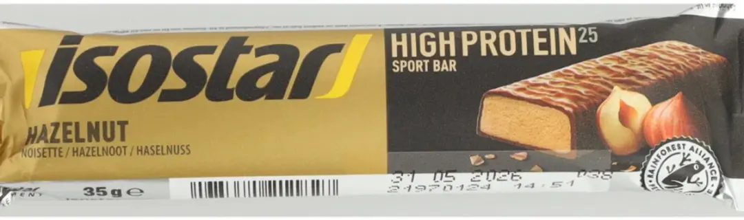 Isostar High Protein Eiwitreep Hazelnoot - 30x35g