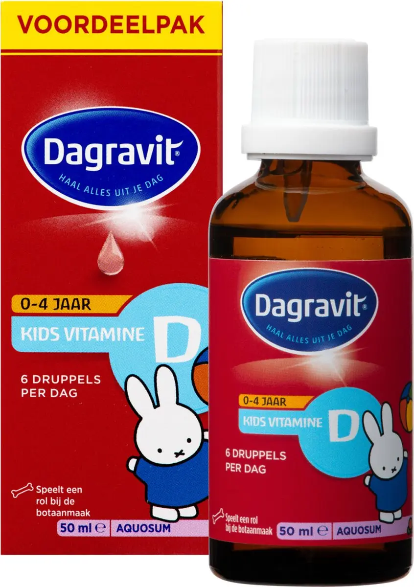 Dagravit Vitamine D Aquosum Kids Druppels - 3x50ml