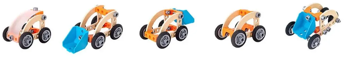 Hape E3038 Bouwspeelgoed Auto Multicolor