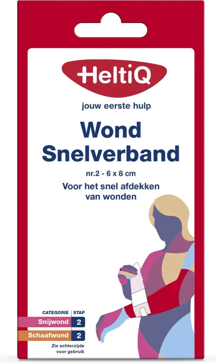 HeltiQ Wondsnelverband nr. 2 - 2 Stuks