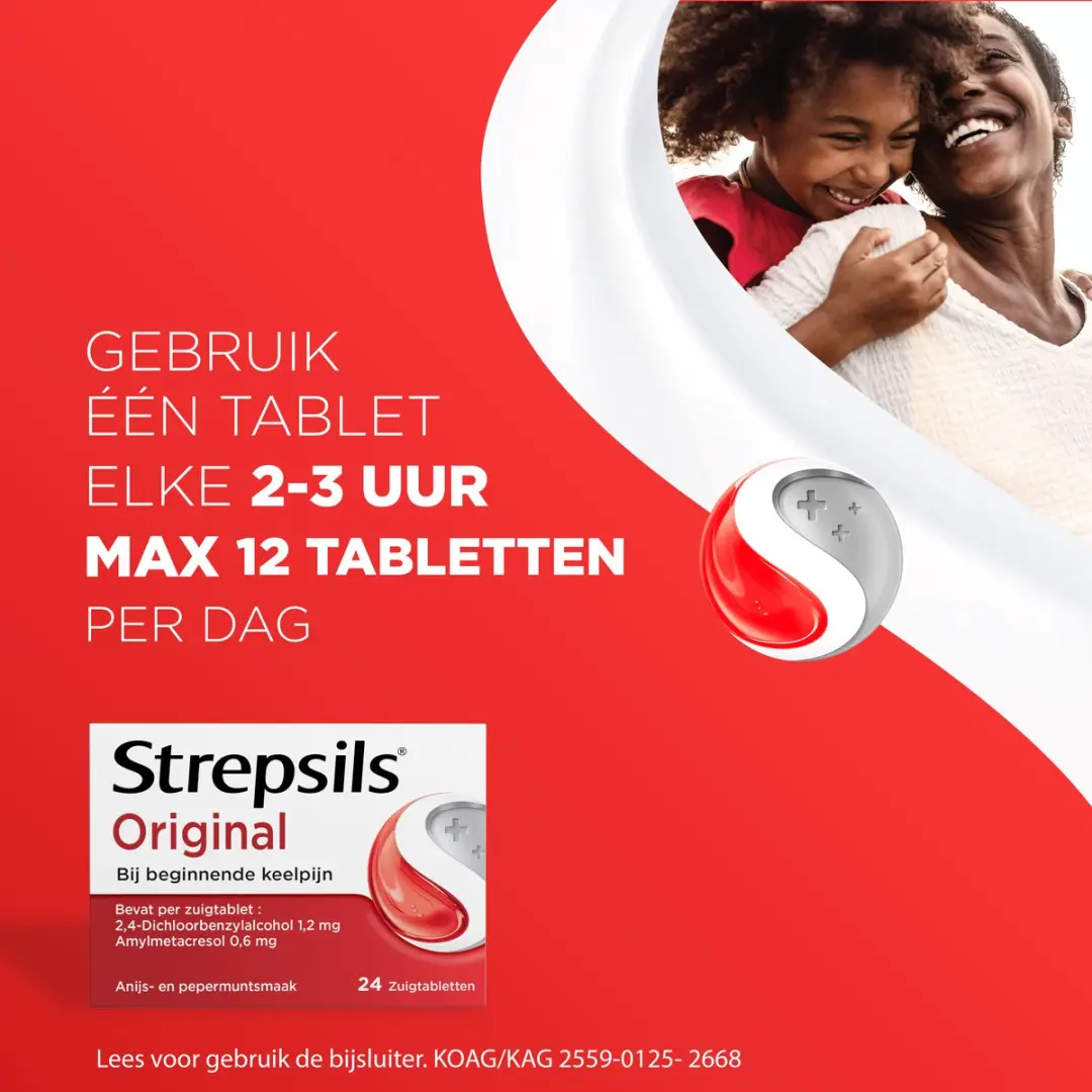 Strepsils Original Zuigtabletten - 48 Stuks