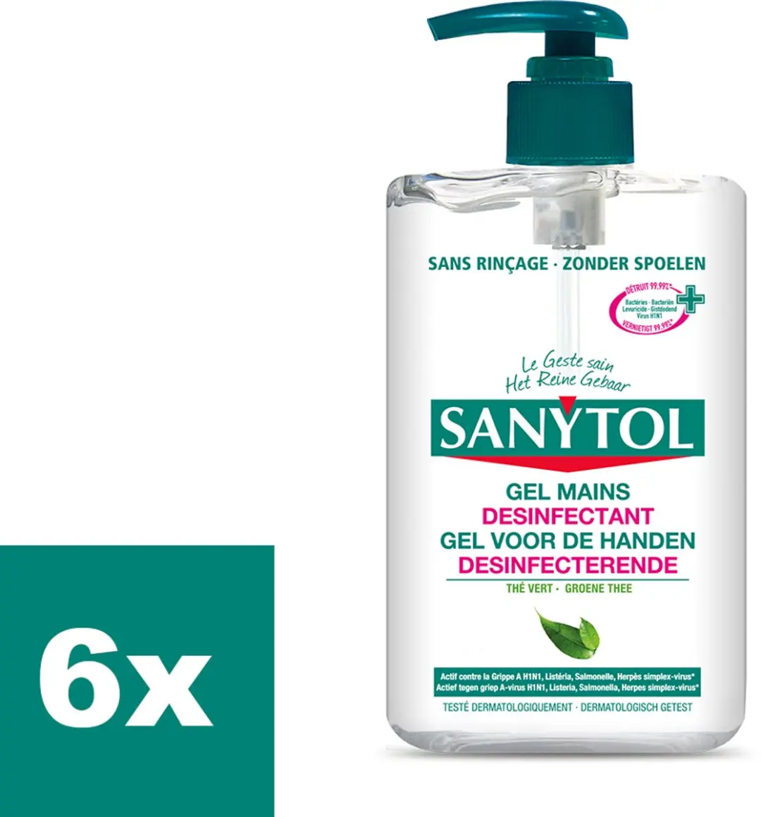 Sanytol Handgel 250ml - 6 Stuks