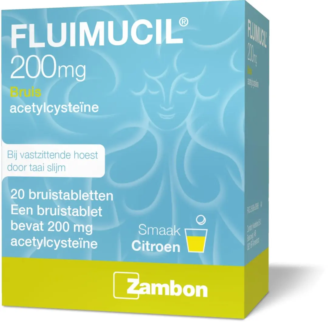 Fluimucil Hoest 200mg Bruistabletten - 20 Stuks