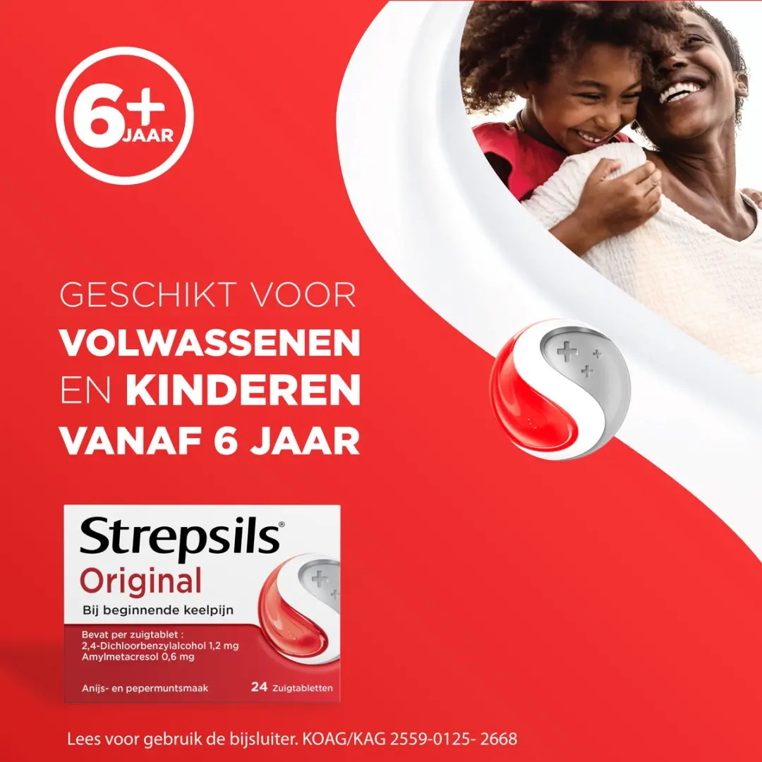 Strepsils Regular Keelpastilles - 24 Stuks