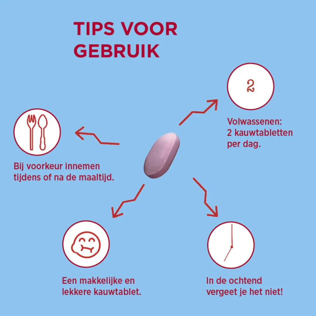 Dagravit Weerstand Multivitaminen Suikervrij 60 Kauwtabletten