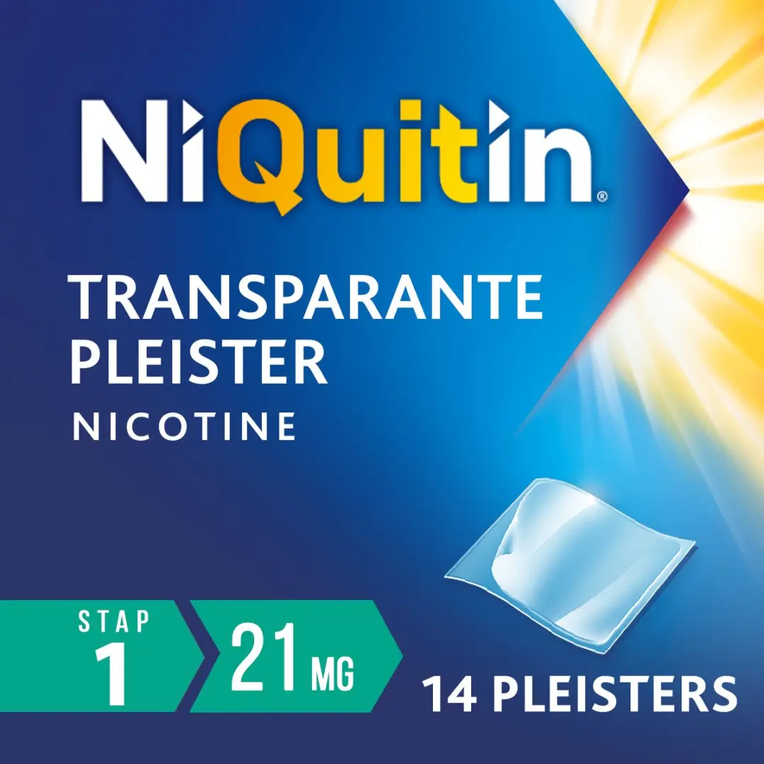 NiQuitin Clear Pleister Stap 1 21mg - 14 Stuks
