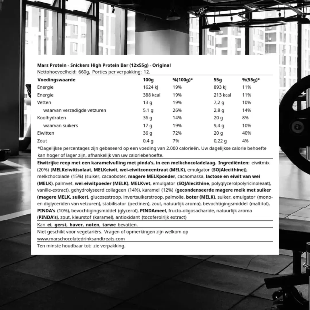 Snickers Hi Protein Repen - 12 Stuks