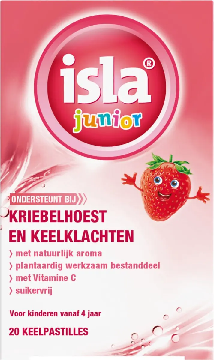 Isla Junior Keelpastilles Aardbei