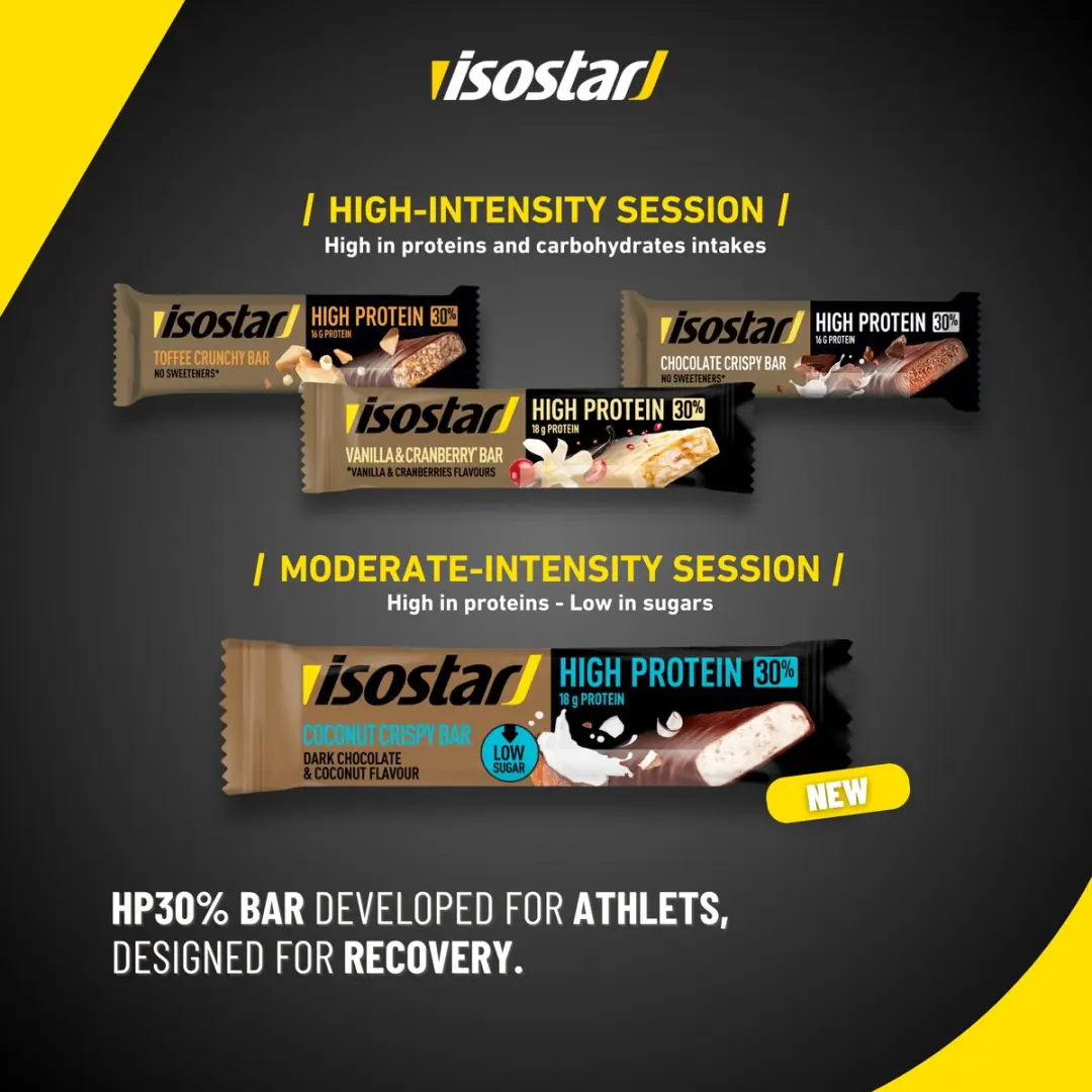 Isostar High Protein Coconut Crispy Bar - 16x55g