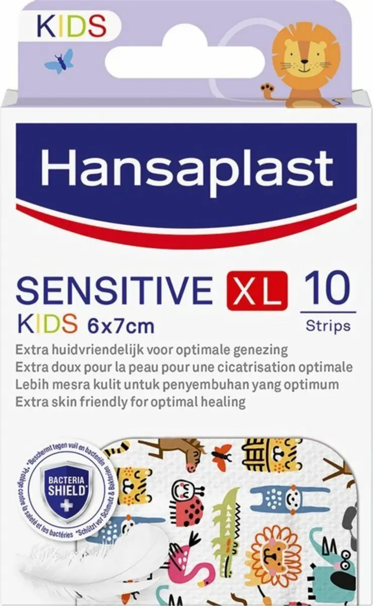 Hansaplast Kids Sensitive XL Dieren Pleisters 10 Stuks